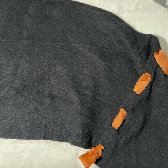 NWT LF BSBW Ribbon Black Oversized‎ Cropped Sweater - Picture 8 of 12